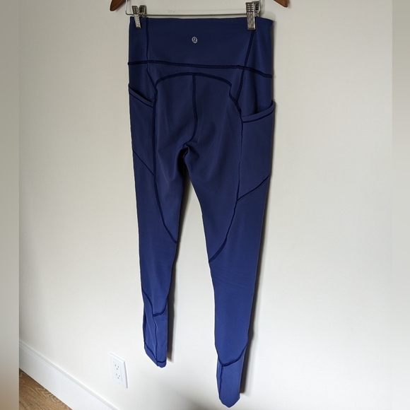 Lululemon Blue Leggings Size 8 - Picture 3 of 4